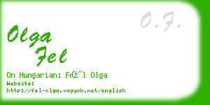 olga fel business card